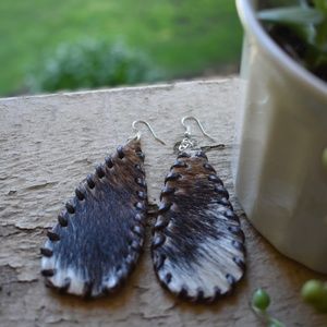 Cowhide Earings